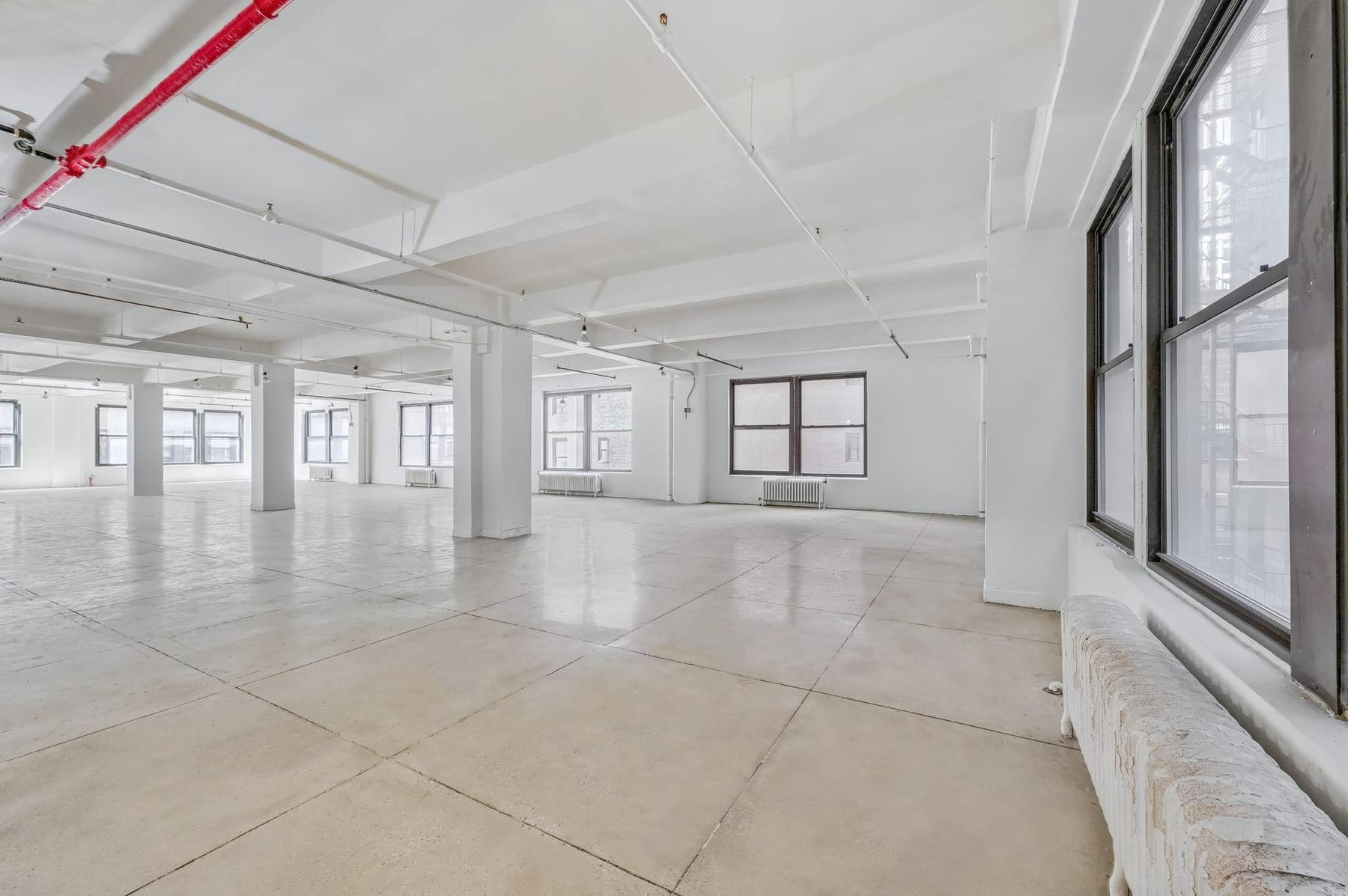 Raw office floor, as found